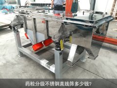 <b>藥粒分級不銹鋼直線篩多少錢？</b>